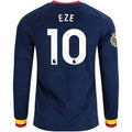 Men's Replica Eze Arsenal Long Sleeve Away Jersey 26/27