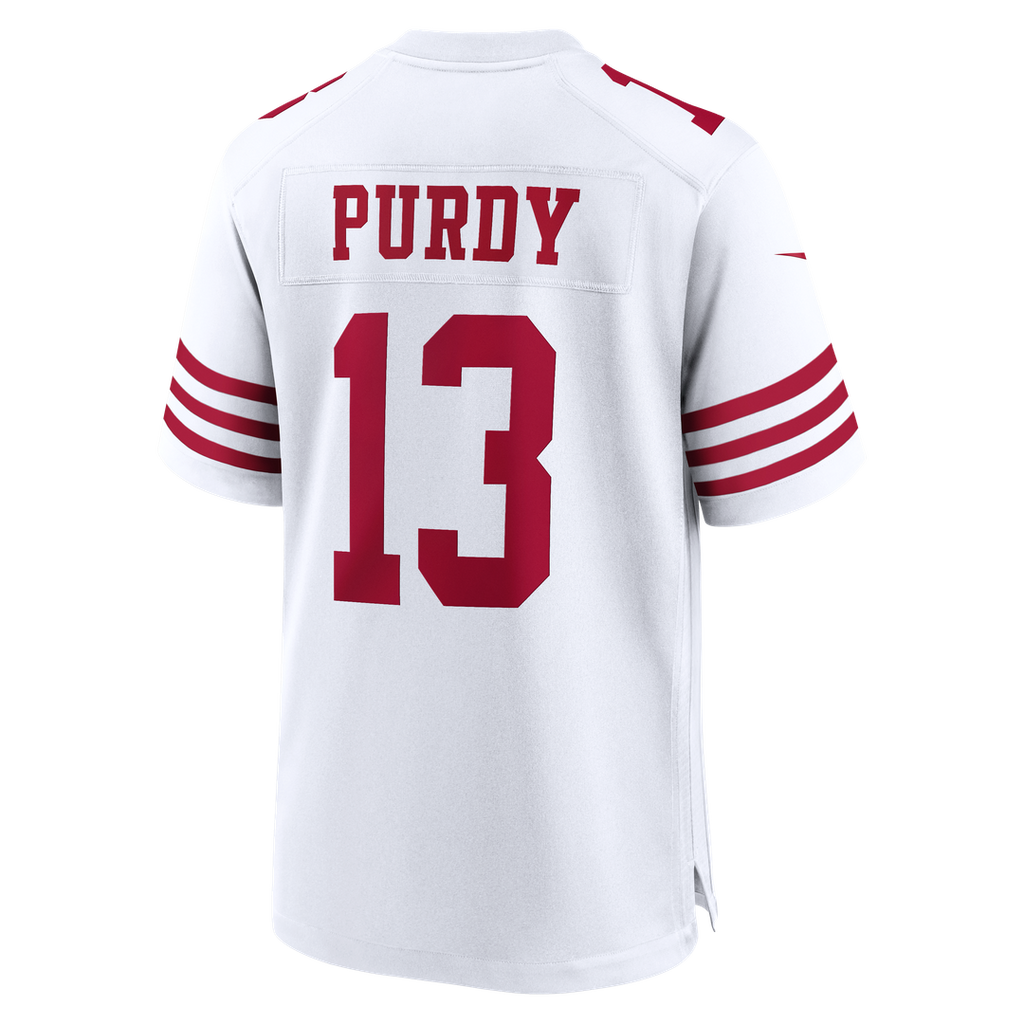 Men's San Francisco 49ers Brock Purdy White 80th Anniversary