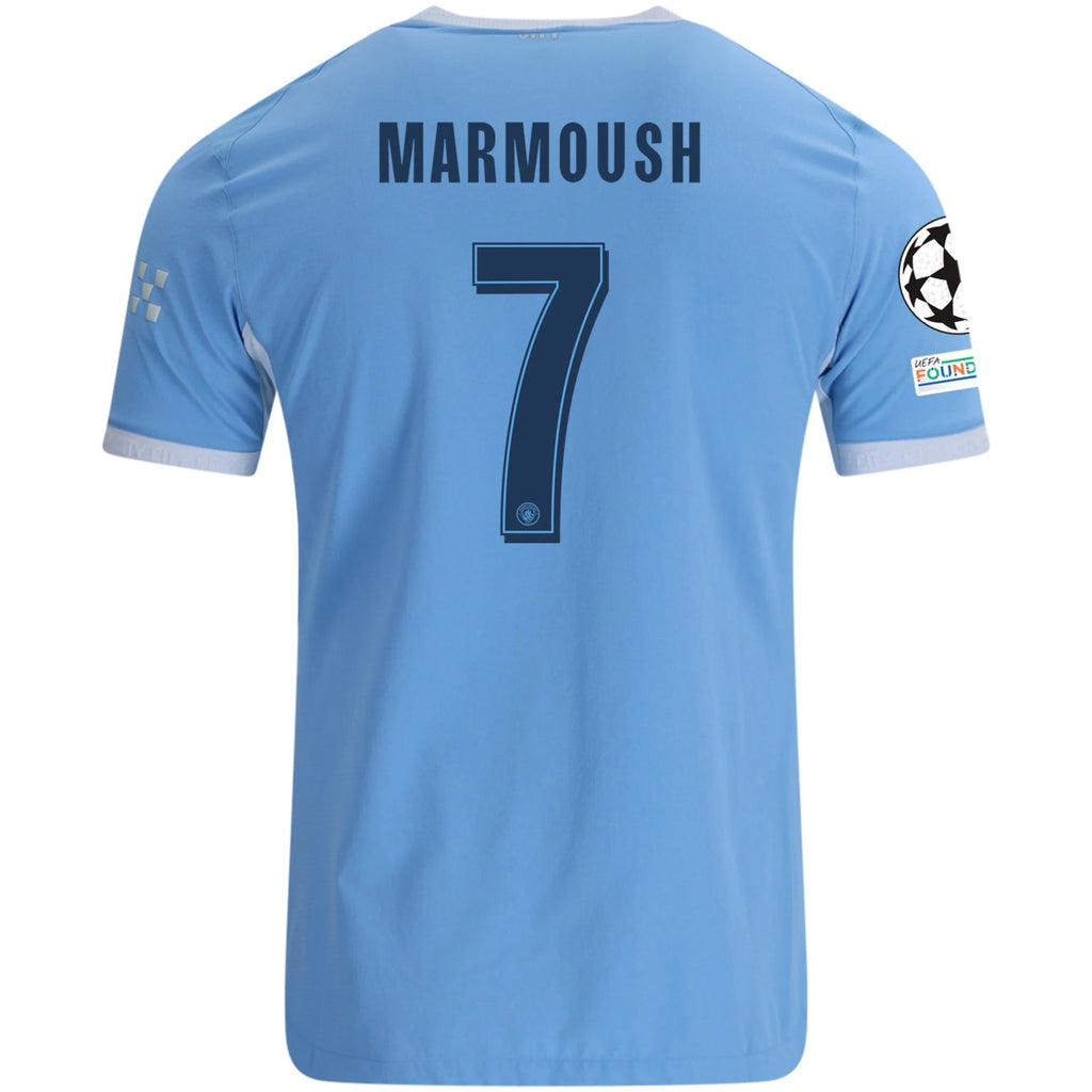 Men's Authentic Marmoush Manchester City Home Jersey 26/27 UCL