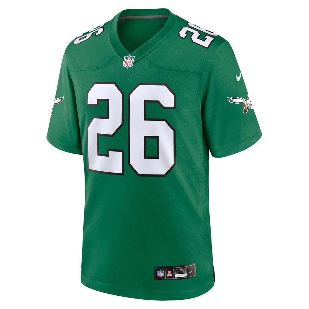 Men's Philadelphia Eagles Saquon Barkley Kelly Green Alternate