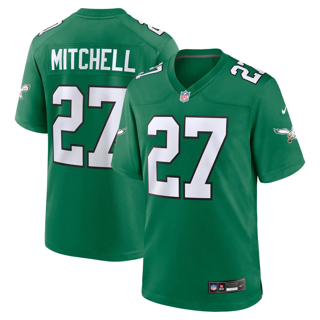 Men's Philadelphia Eagles Quinyon Mitchell Kelly Green Alternate