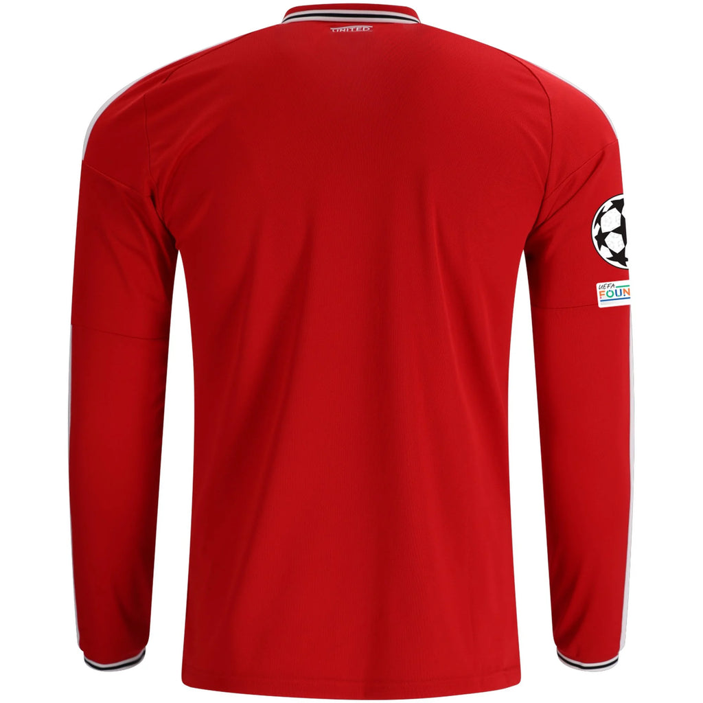 Men's Replica Manchester United Long Sleeve Home Jersey 26/27 UCL