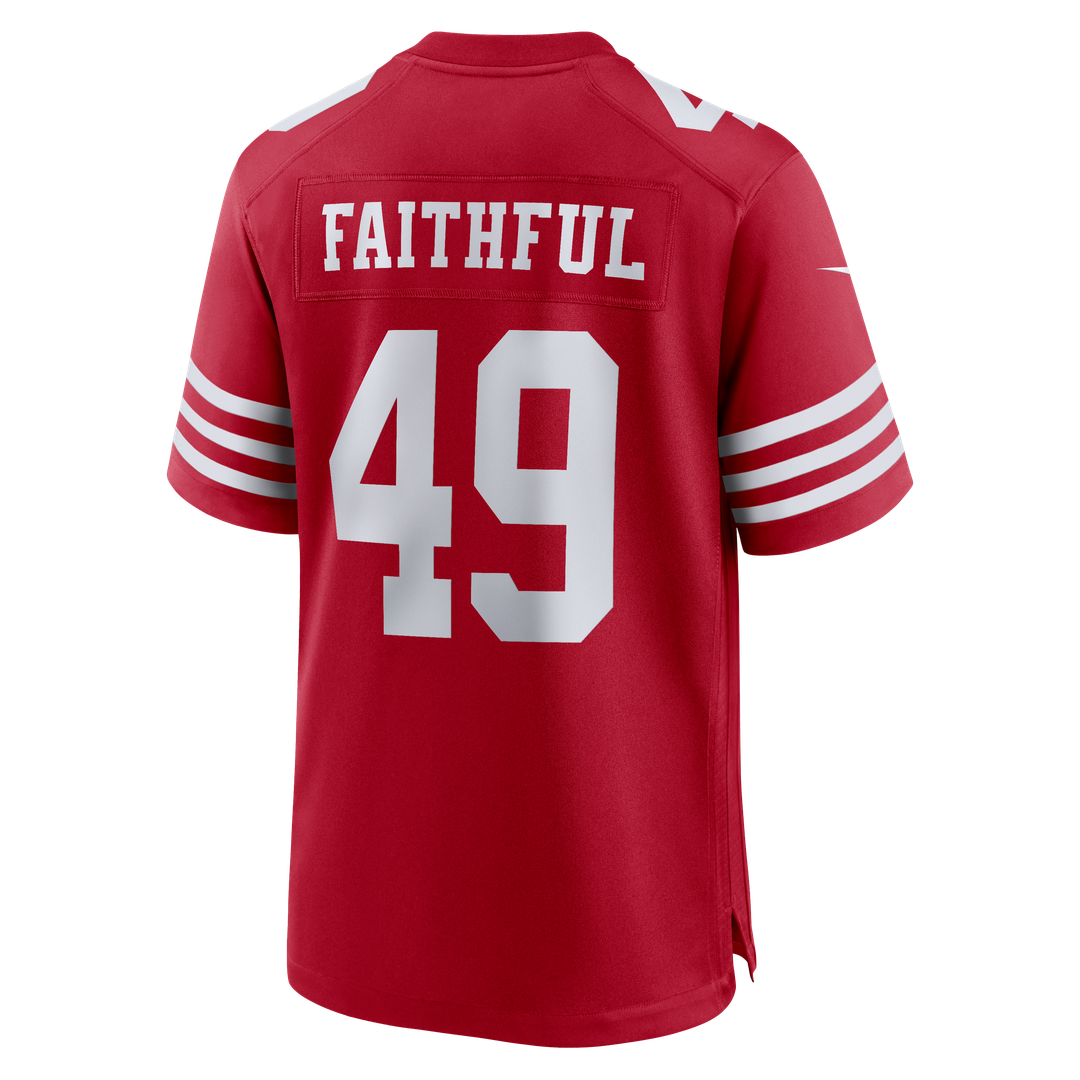 Men's San Francisco 49ers The Faithful Scarlet 80th Anniversary