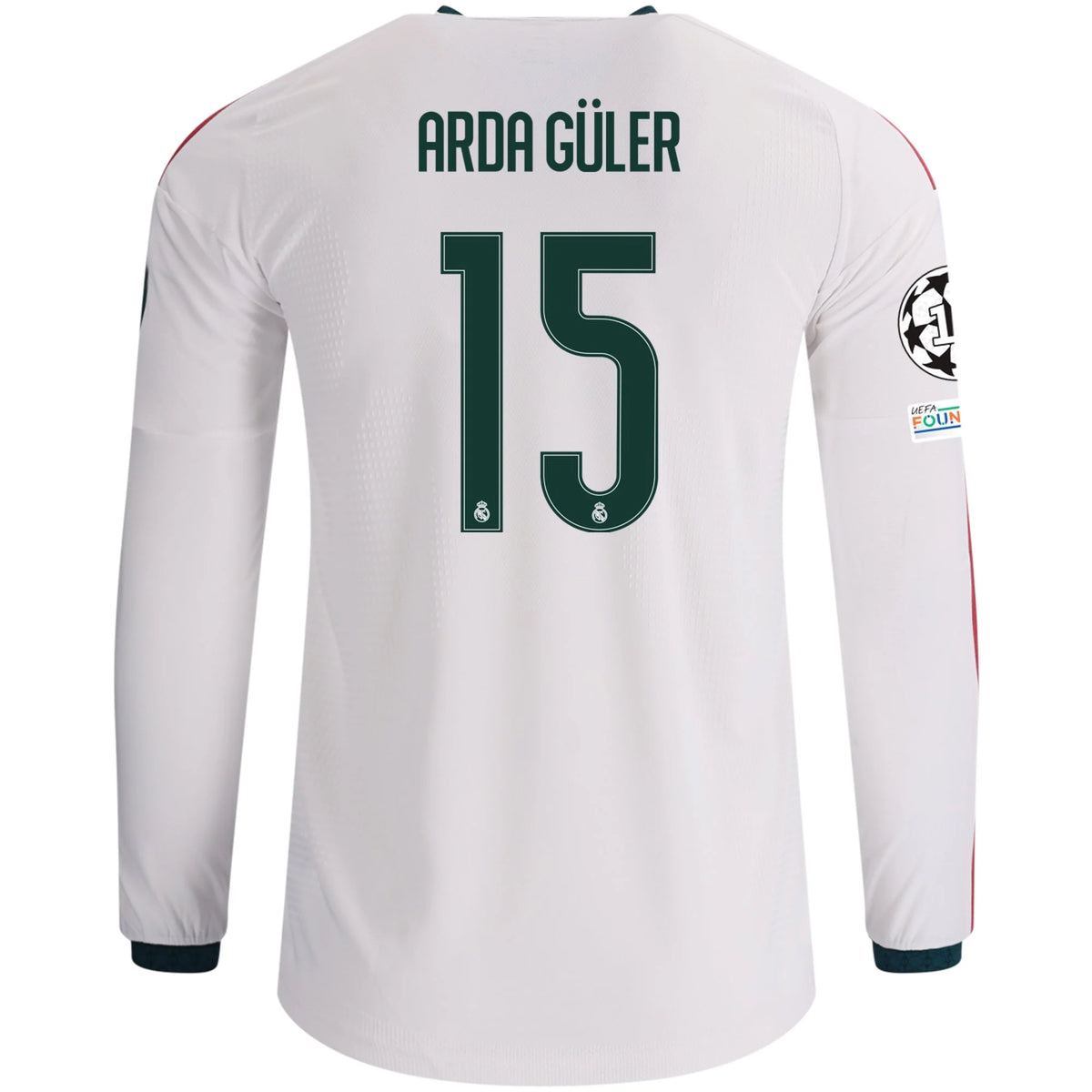 Men's Authentic Arda Guler Real Madrid Long Sleeve Home Jersey 26/27