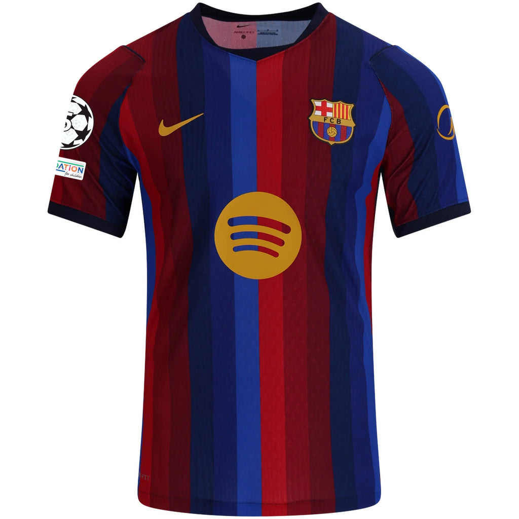 Men's Authentic Raphinha Barcelona Home Jersey 26/27 UCL