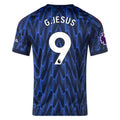 Men's Replica G. Jesus Arsenal Away Jersey 25/26