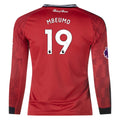 Kid's Replica Mbeumo Manchester United Long Sleeve Home Jersey 25/26