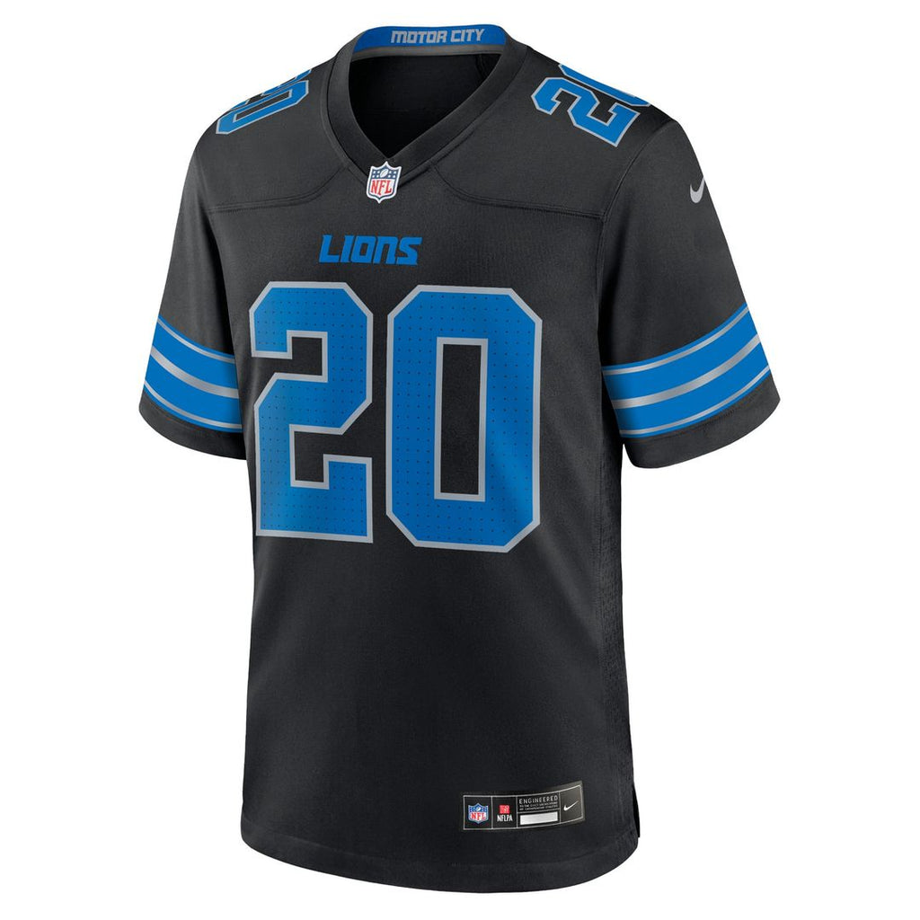Men's Detroit Lions Barry Sanders Black 2nd Alternate Retired Player