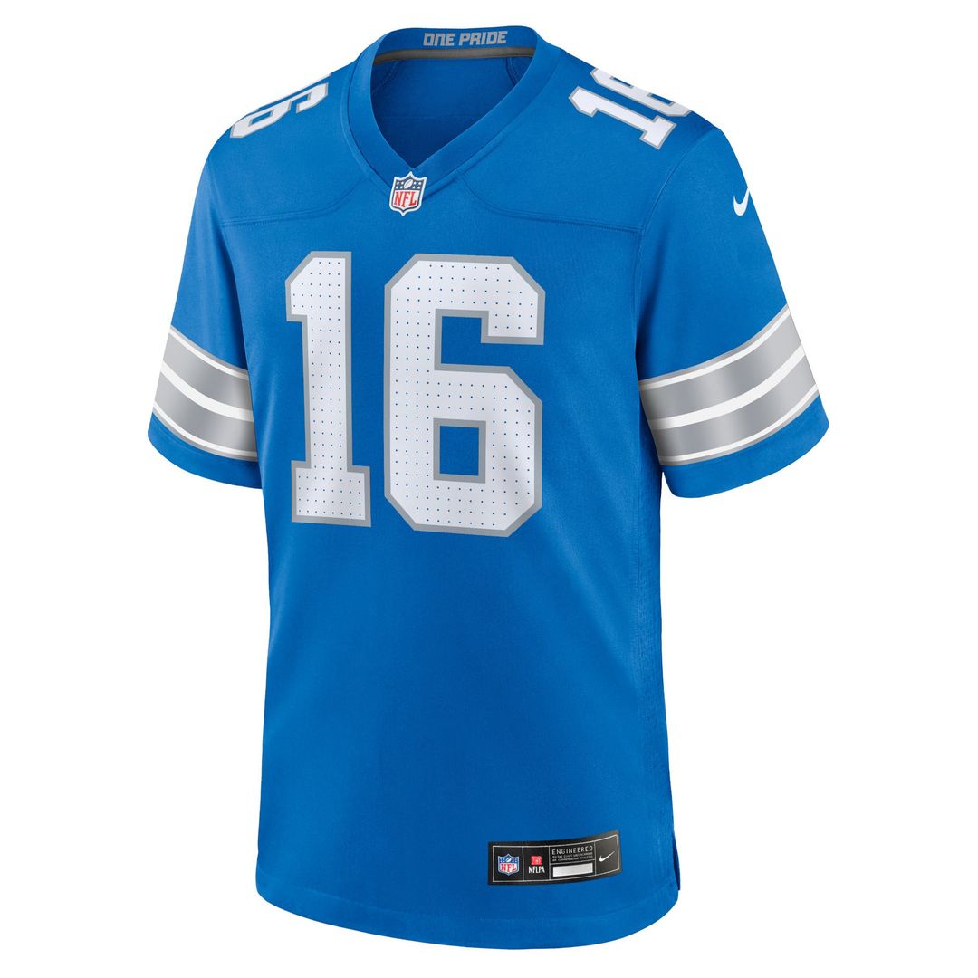 Men's Detroit Lions Jared Goff Black 2nd Alternate