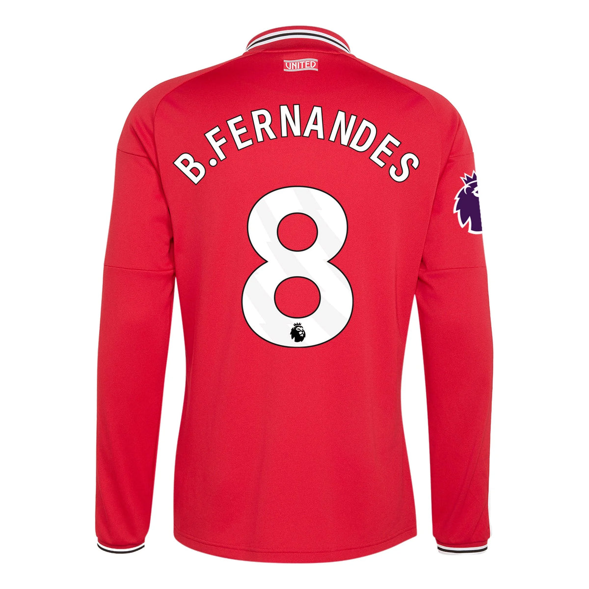 Men's Authentic B. Fernandes Manchester United Long Sleeve Home Jersey 26/27