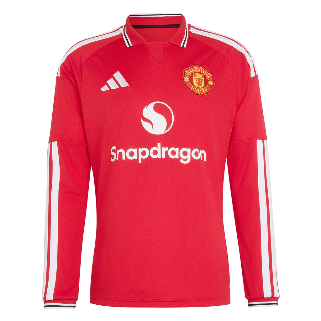 Men's Authentic Manchester United Long Sleeve Home Jersey 26/27