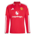 Men's Authentic Manchester United Long Sleeve Home Jersey 26/27
