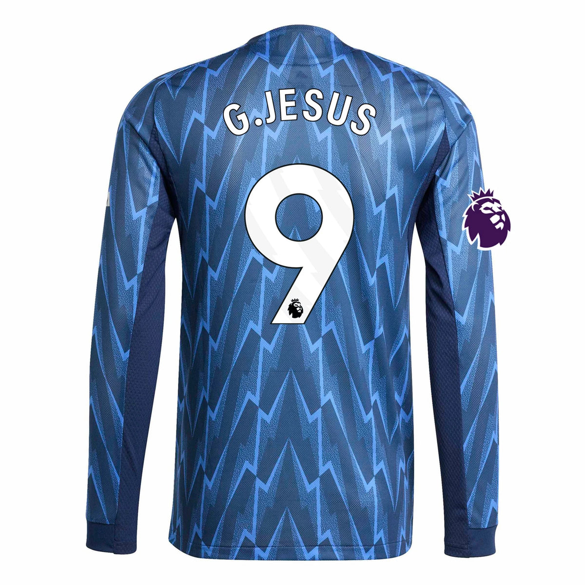 Men's Authentic G. Jesus Arsenal Long Sleeve Away Jersey 25/26