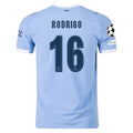 Men's Authentic Rodrigo Manchester City Home Jersey 25/26 UCL