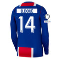 Men's Replica D. Doue Paris Saint-Germain Long Sleeve Home Jersey 26/27 UCL