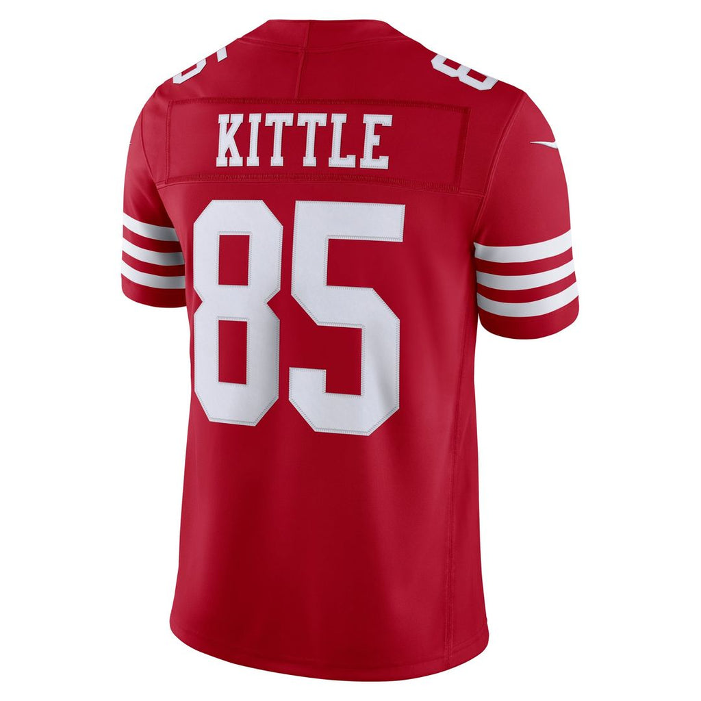 Men's San Francisco 49ers George Kittle White Alternate Vapor F.U.S.E. Stitched