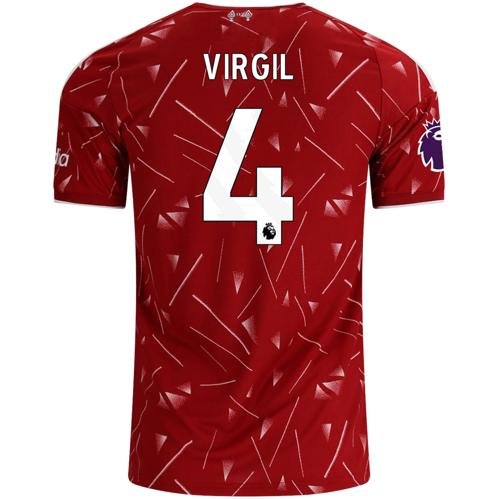 Men's Replica Virgil Liverpool Home Jersey 26/27