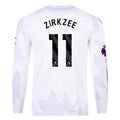Men's Replica Zirkzee Manchester United Long Sleeve Away Jersey 25/26