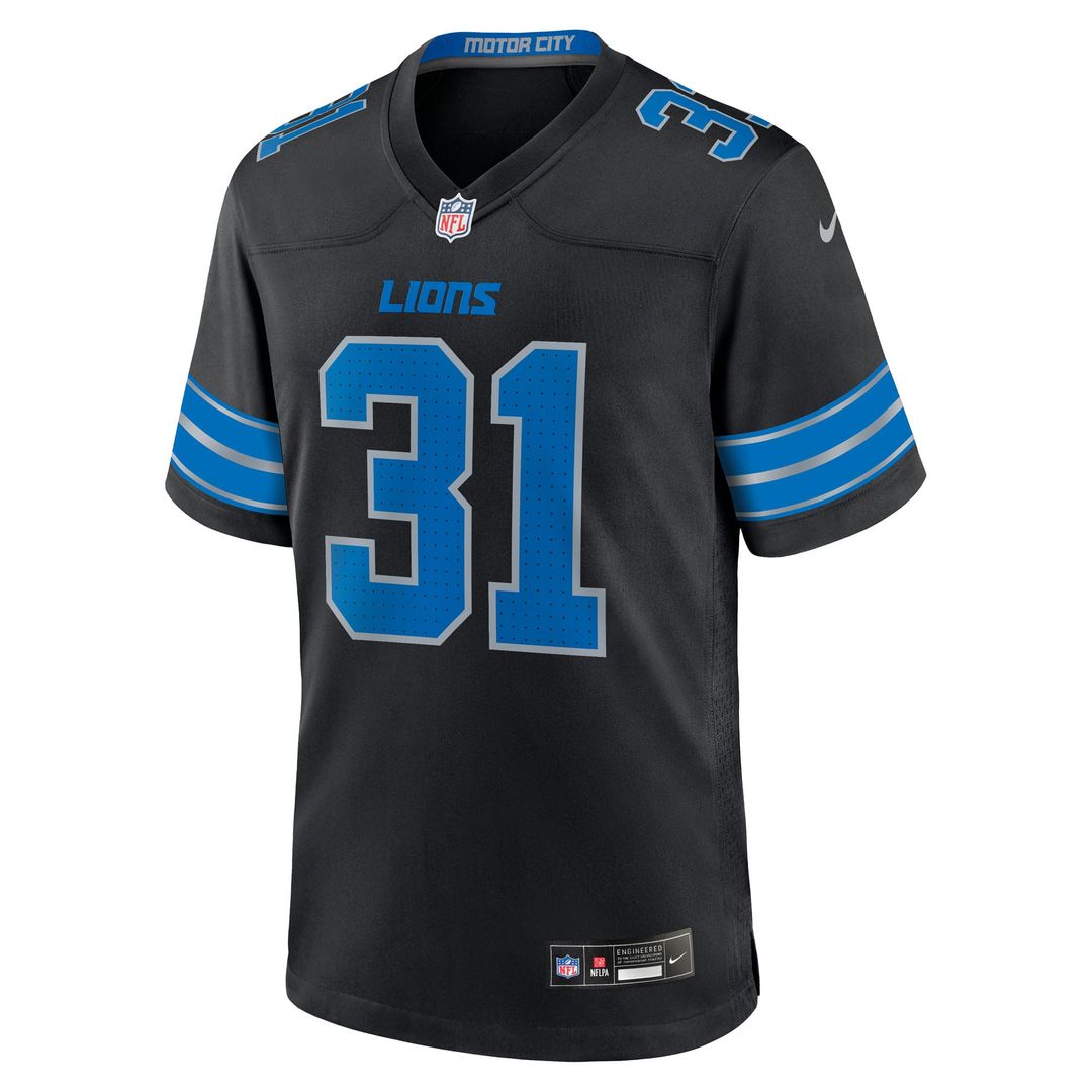 Men's Detroit Lions Kerby Joseph Black Alternate