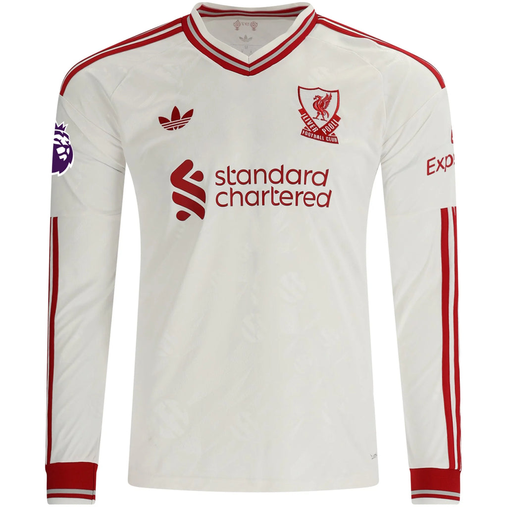 Men's Replica Szoboszlai Liverpool Long Sleeve Away Jersey 26/27