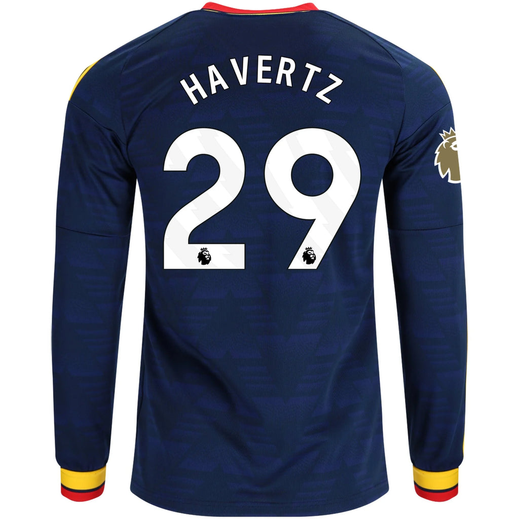 Men's Replica Havertz Arsenal Long Sleeve Away Jersey 26/27