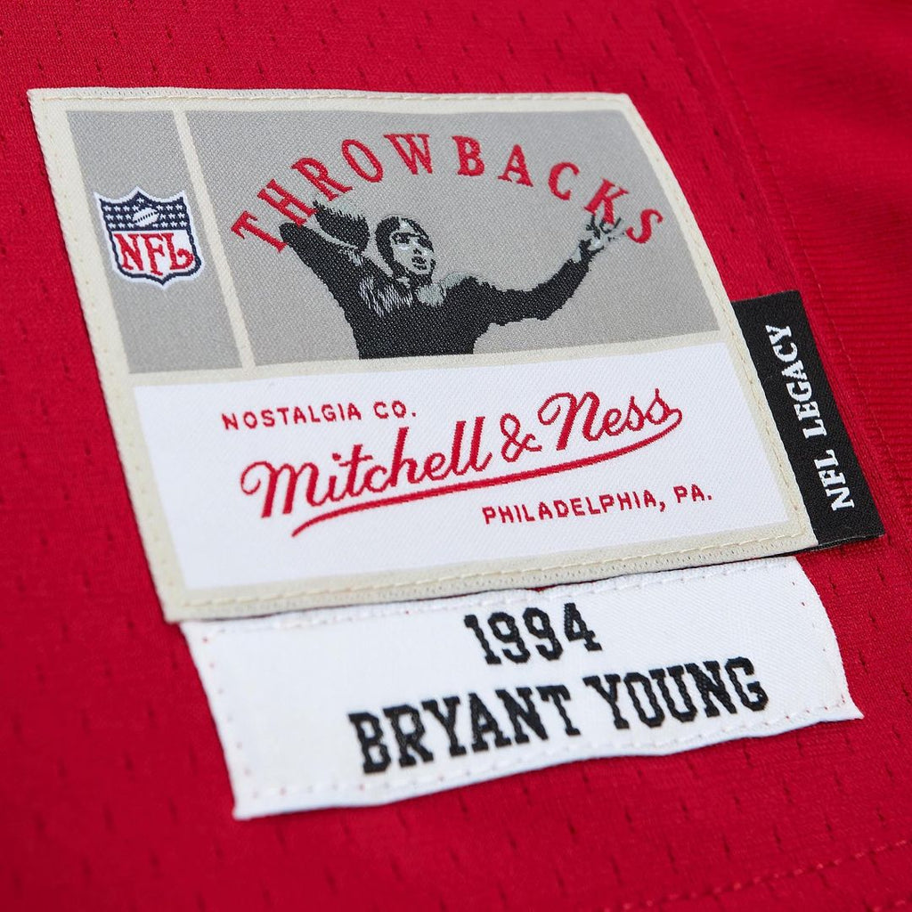 Men's San Francisco 49ers Bryant Young Scarlet Legacy Replica Jersey