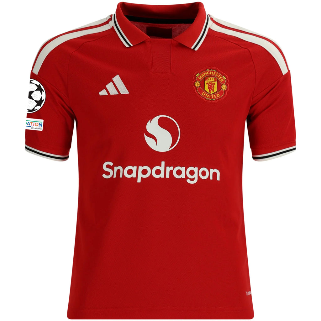 Kid's Replica Manchester United Home Jersey 26/27 UCL