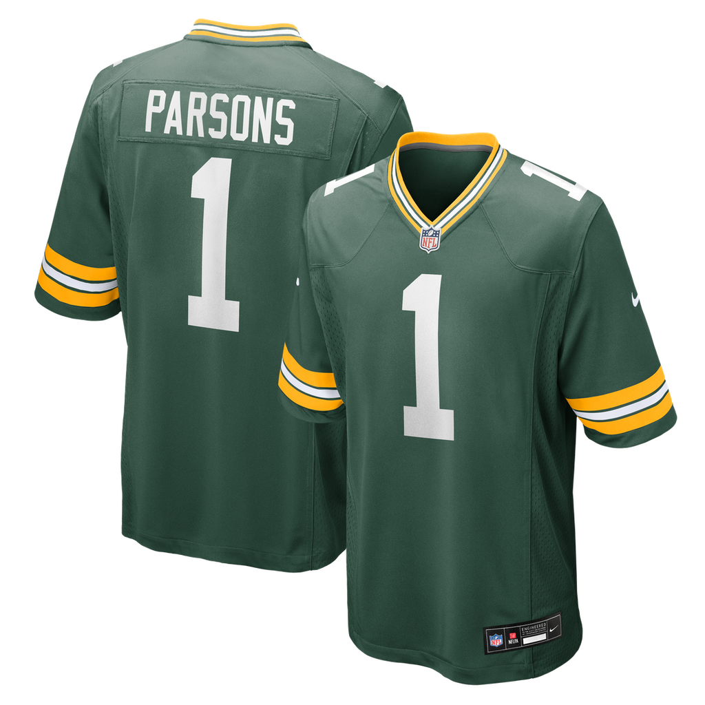 Men's Green Bay Packers Micah Parsons Green Game Player Jersey