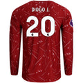 Men's Authentic Diogo J. Liverpool Long Sleeve Home Jersey 26/27