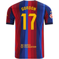 Men's Replica Gordon Barcelona Home Jersey 26/27