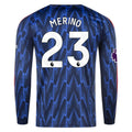 Men's Replica Merino Arsenal Long Sleeve Away Jersey 25/26