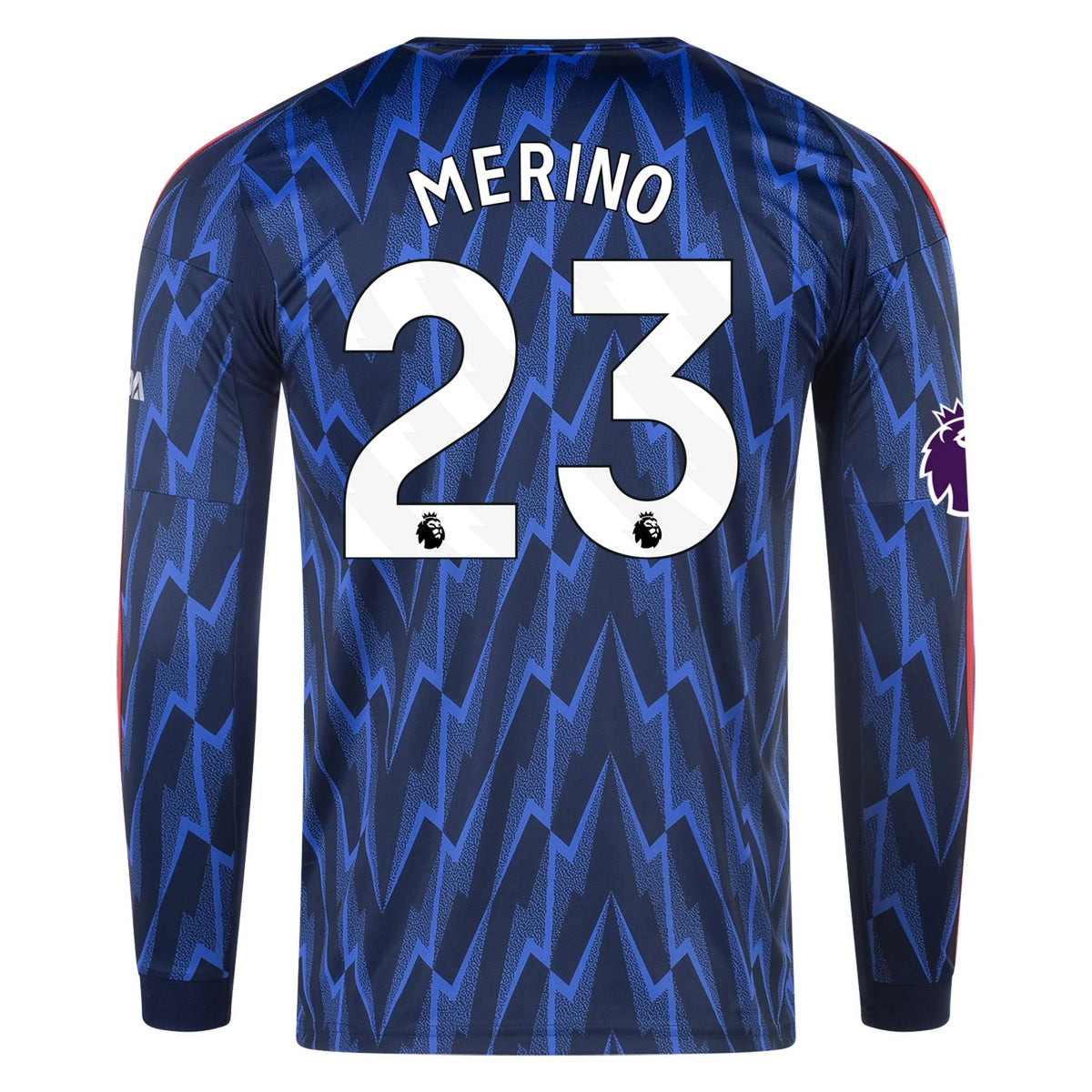 Men's Replica Merino Arsenal Long Sleeve Away Jersey 25/26