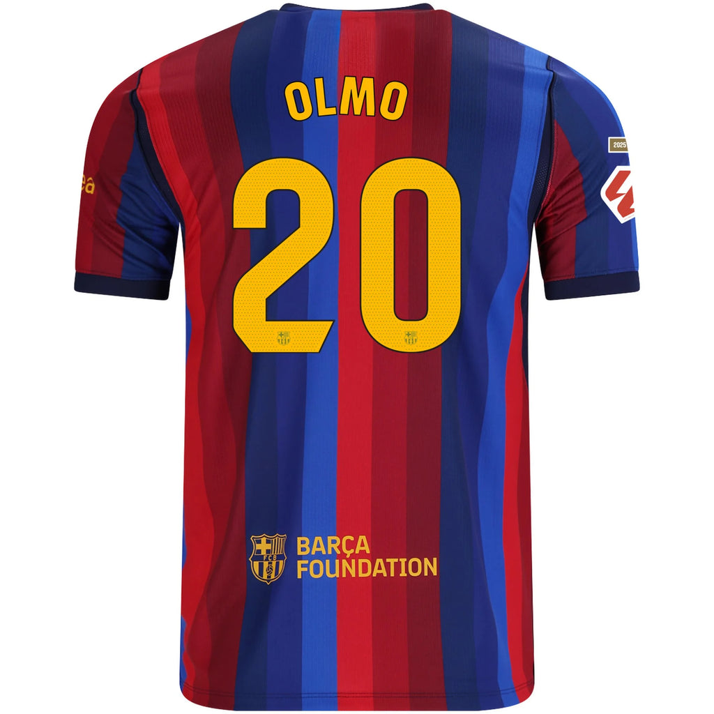 Men's Replica Olmo Barcelona Home Jersey 26/27