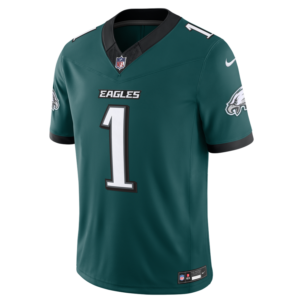 Men's Philadelphia Eagles Jalen Hurts Kelly Green Alternate Vapor F.U.S.E. Stitched