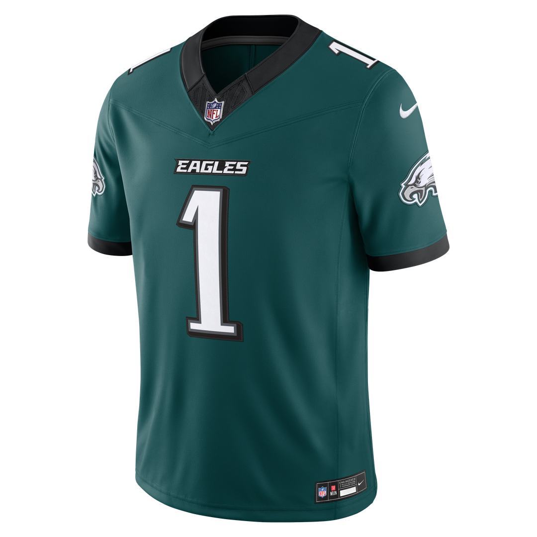 Men's Philadelphia Eagles Jalen Hurts Kelly Green Alternate Vapor F.U.S.E. Stitched