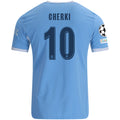 Men's Authentic Cherki Manchester City Home Jersey 26/27 UCL