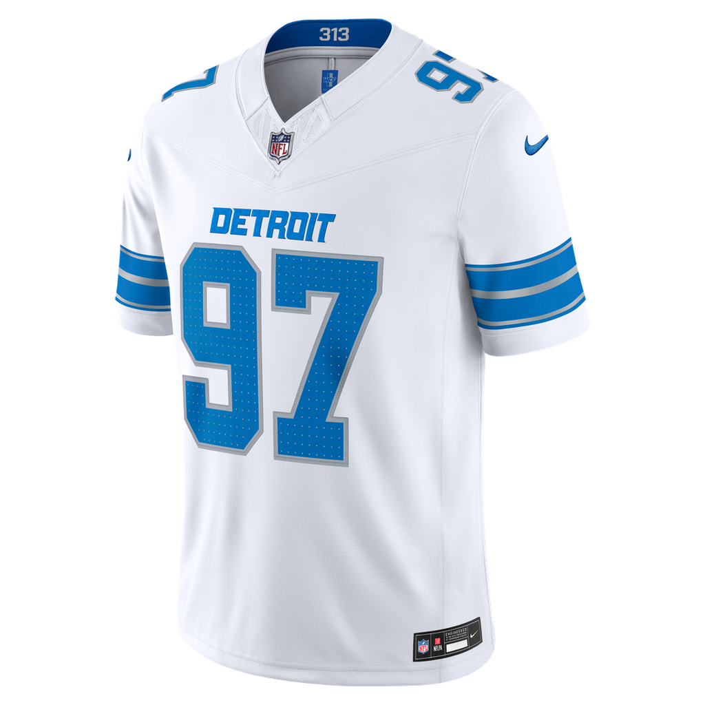 Men's Detroit Lions Aidan Hutchinson Black Alternate Vapor F.U.S.E. Stitched