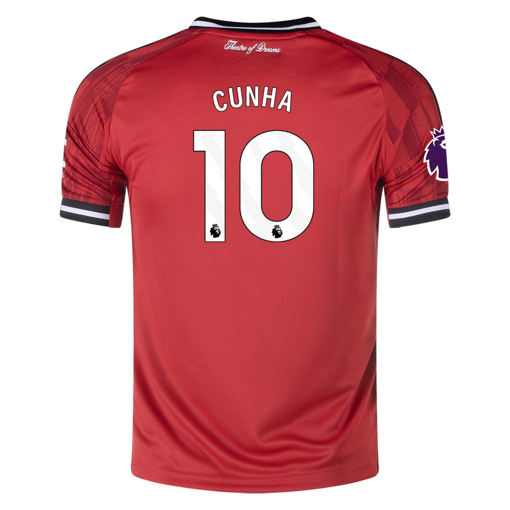 Kid's Replica Cunha Manchester United Home Jersey 25/26