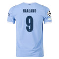 Men's Authentic Haaland Manchester City Home Jersey 25/26 UCL