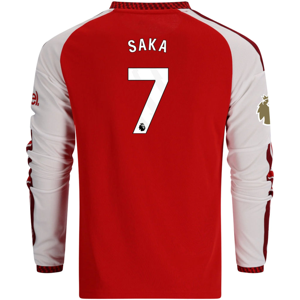 Kid's Replica Saka Arsenal Long Sleeve Home Jersey 26/27