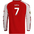 Kid's Replica Saka Arsenal Long Sleeve Home Jersey 26/27