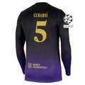 Men's Replica Cubarsi Barcelona Long Sleeve Away Jersey 26/27 UCL