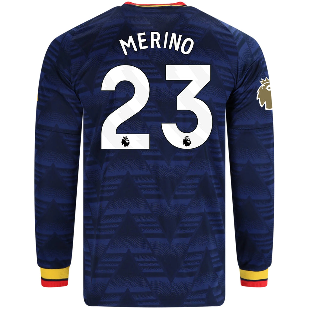 Men's Authentic Merino Arsenal Long Sleeve Away Jersey 26/27