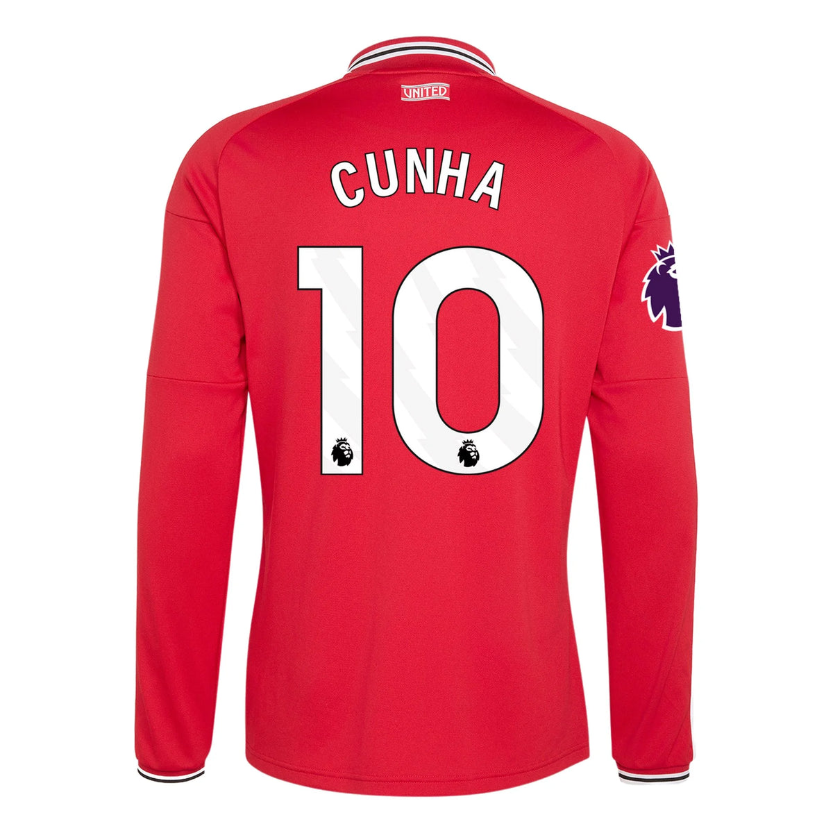 Men's Authentic Cunha Manchester United Long Sleeve Home Jersey 26/27