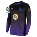 Men's Replica Barcelona Long Sleeve Away Jersey 26/27 UCL
