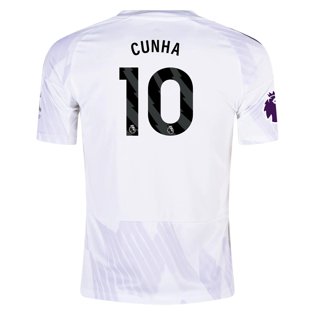Kid's Replica Cunha Manchester United Away Jersey 25/26