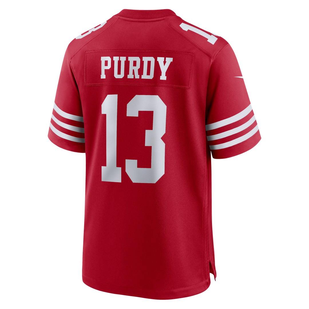 Men's San Francisco 49ers Brock Purdy White 80th Anniversary