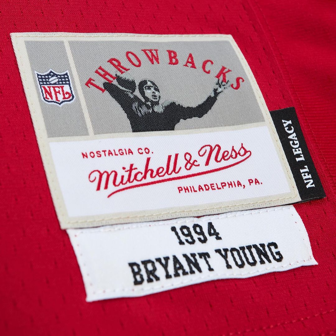 Men's San Francisco 49ers Bryant Young White Legacy Replica Jersey