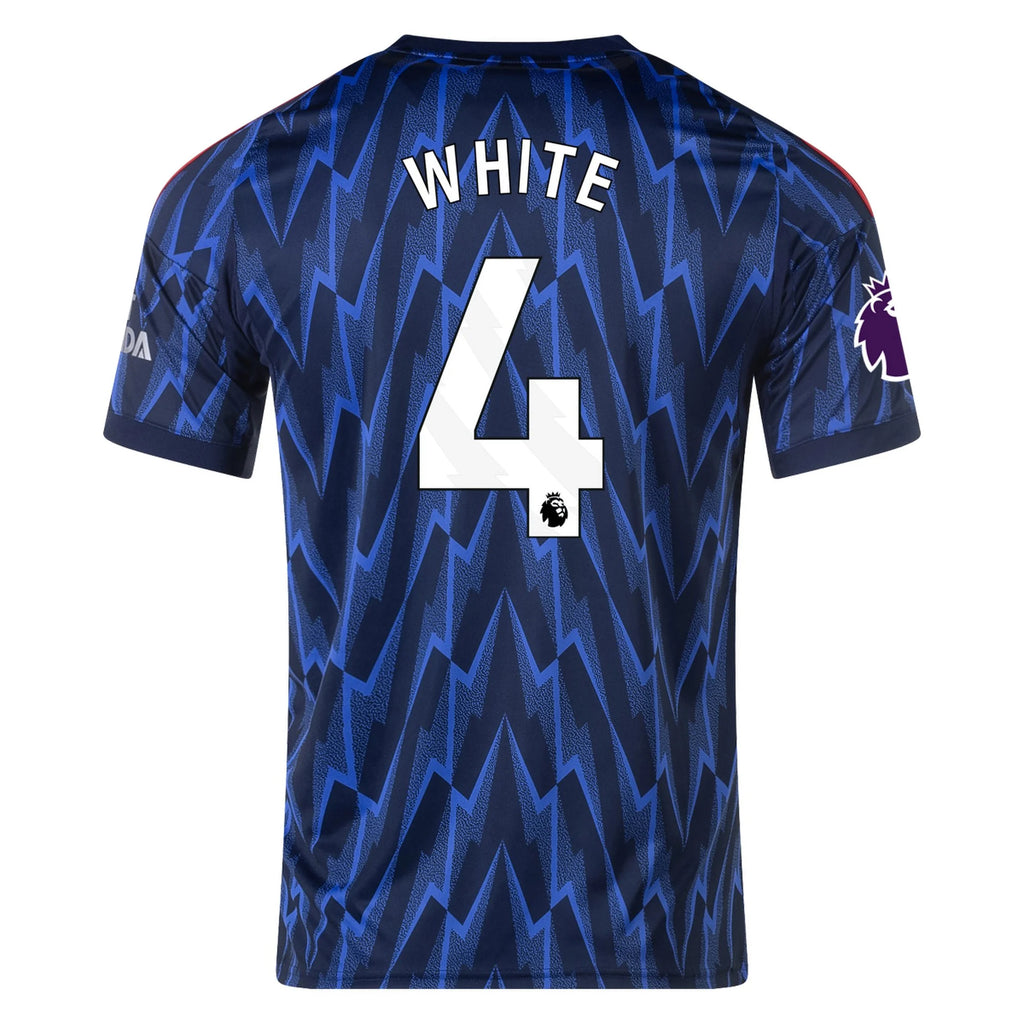 Men's Replica White Arsenal Away Jersey 25/26