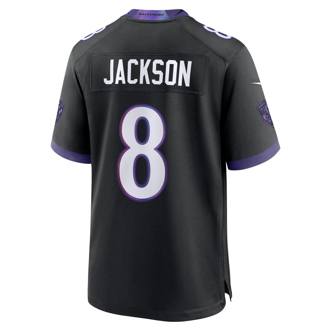 Men's Baltimore Ravens Lamar Jackson Purple Alternate